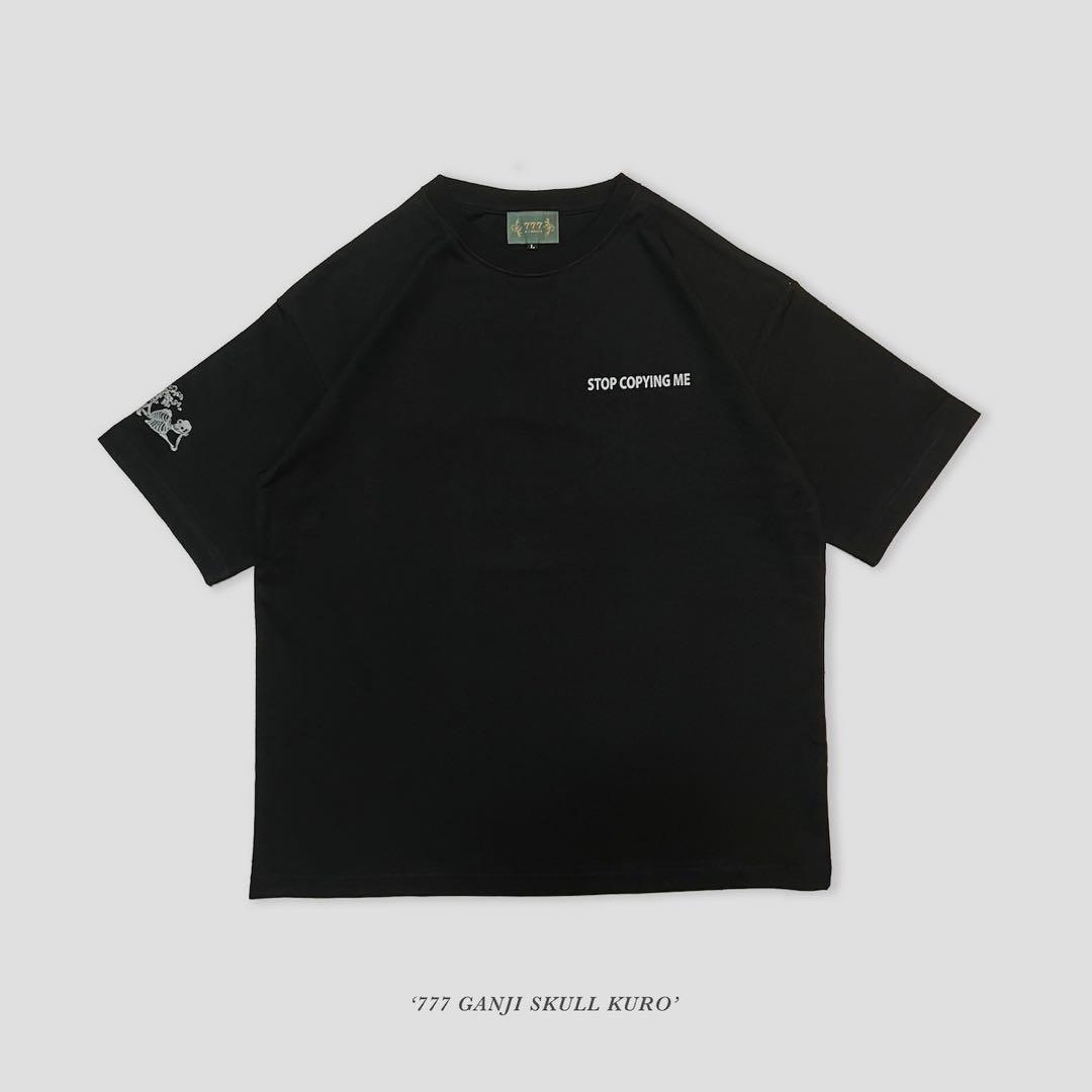 トップス NOMADIK 777 GANJI SKULL KURO TEE