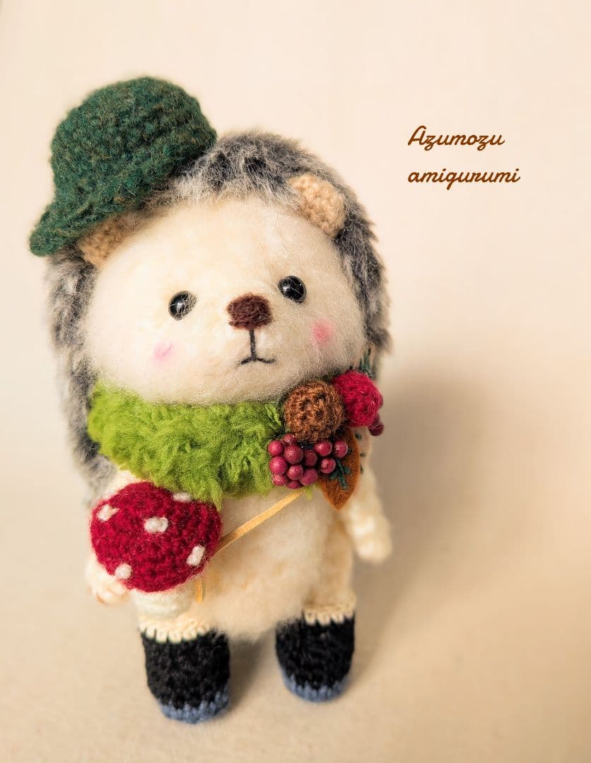 凛*.様 あみぐるみ★ハリネズミくん★ハンドメイド