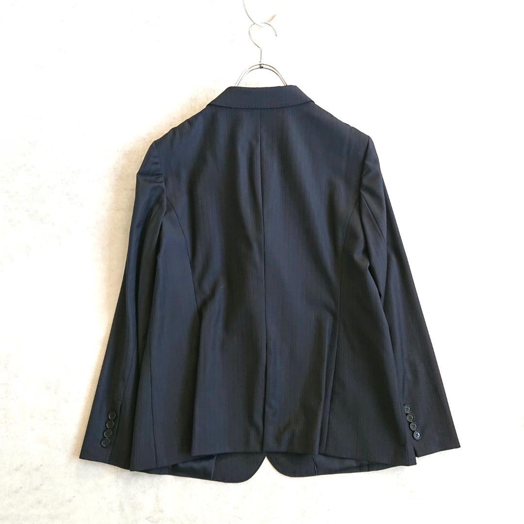美品■23区 テーラードジャケット 大きいサイズ ストライプ 定番 通勤