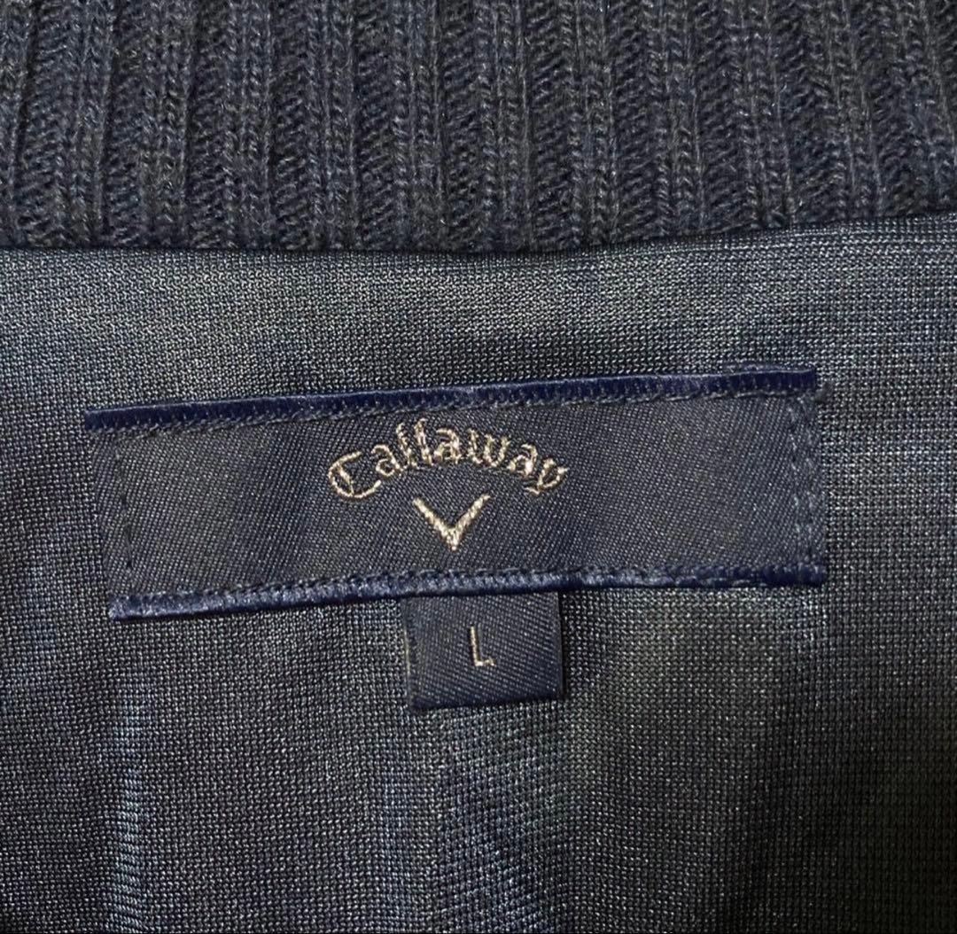 Callaway キャロウェイ 総柄 ウール混 ニット セーター ゴルフウェア