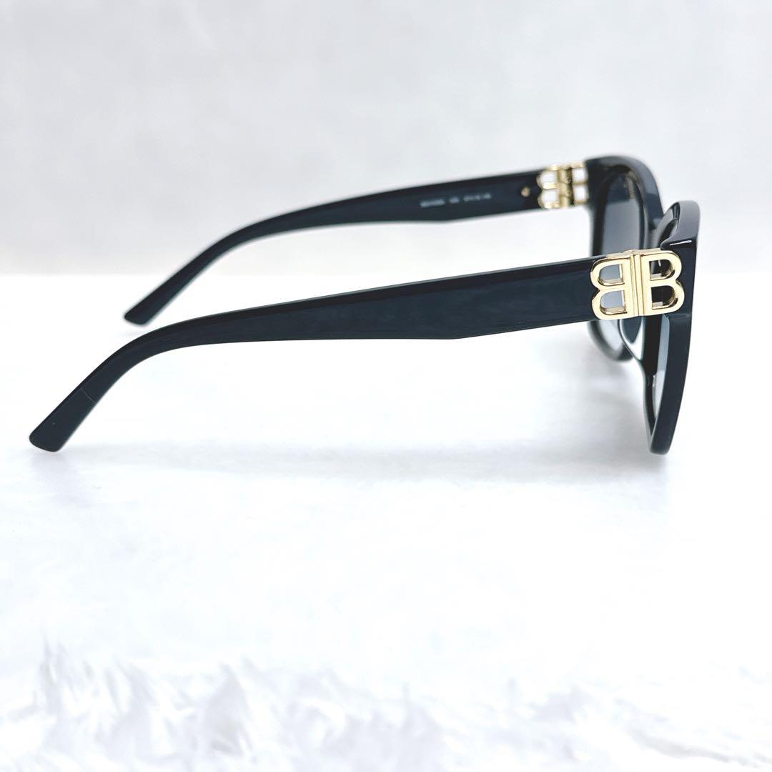 ✨美品✨ BALENCIAGA BBロゴ サングラス ネイビー ケース付