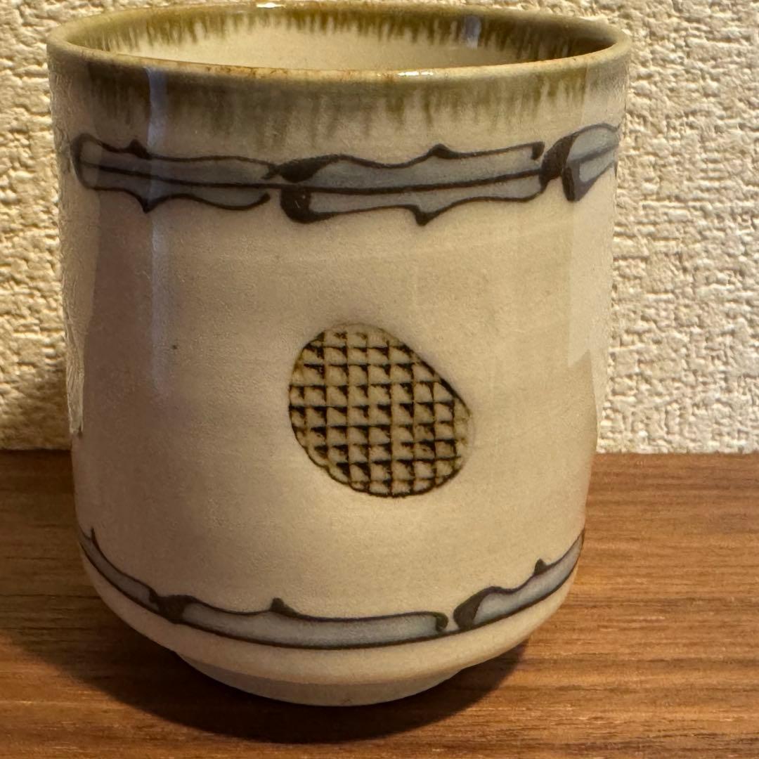 小樽窯　アイヌ紋様　湯呑み