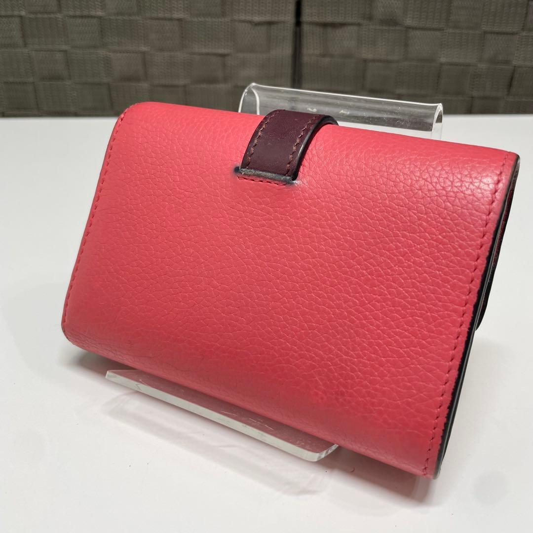m*️様 LOEWE バーティカルウォレット　スモール　レザー 三つ折り財布 ピ