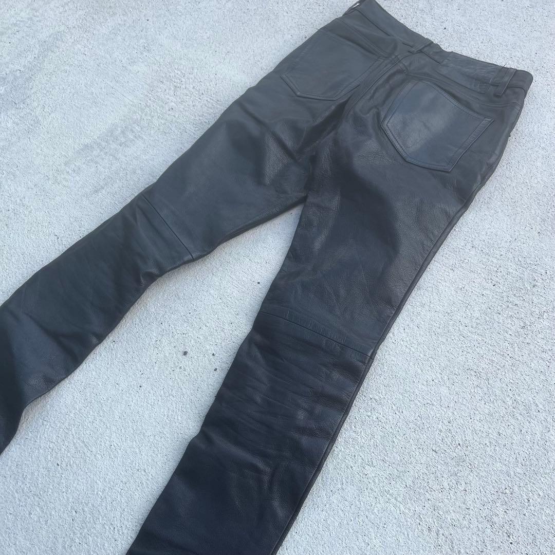 【名作】80s FICCE フィッチェ レザーパンツ カウレザー M ドン小西