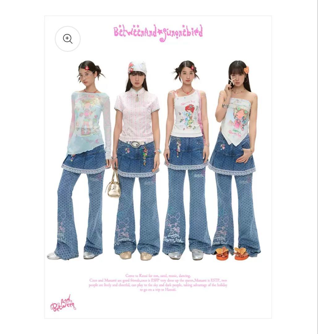 BETWEENAND デニム パンツ スカート