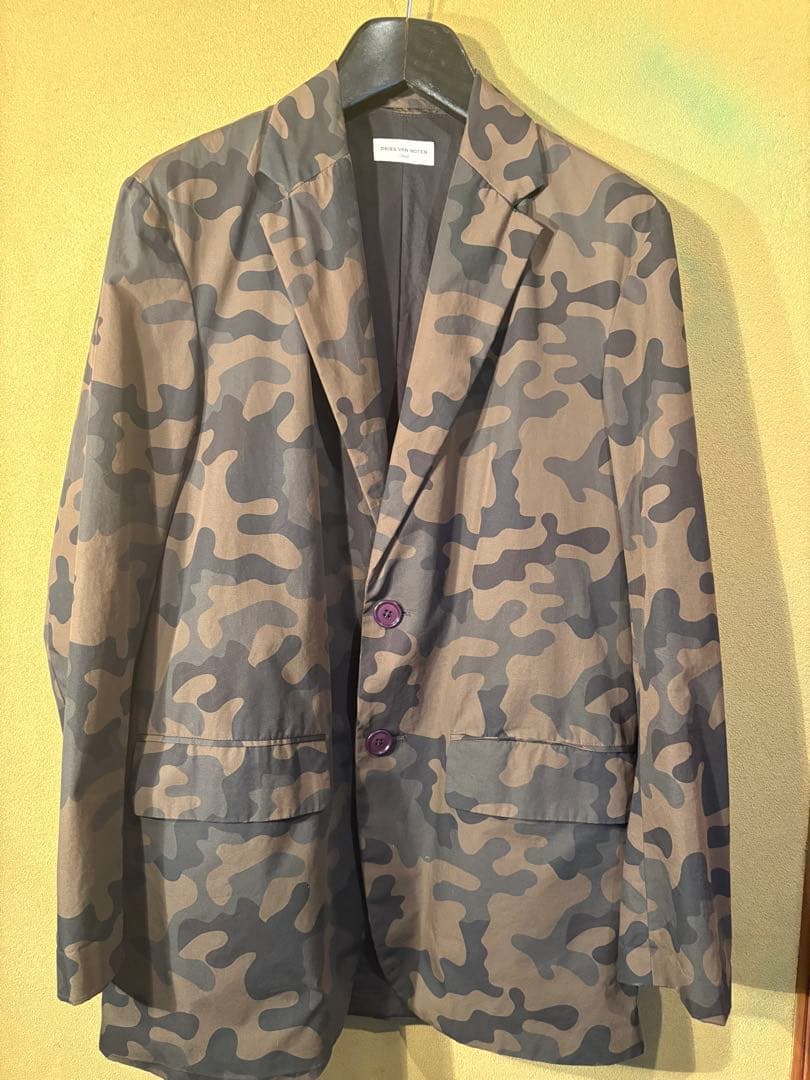 DRIES VAN NOTEN 迷彩柄 テーラードジャケット