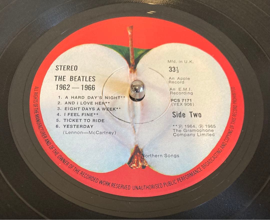 The Beatles 1962-1966 赤盤UKオリジナルレコード　超初期盤