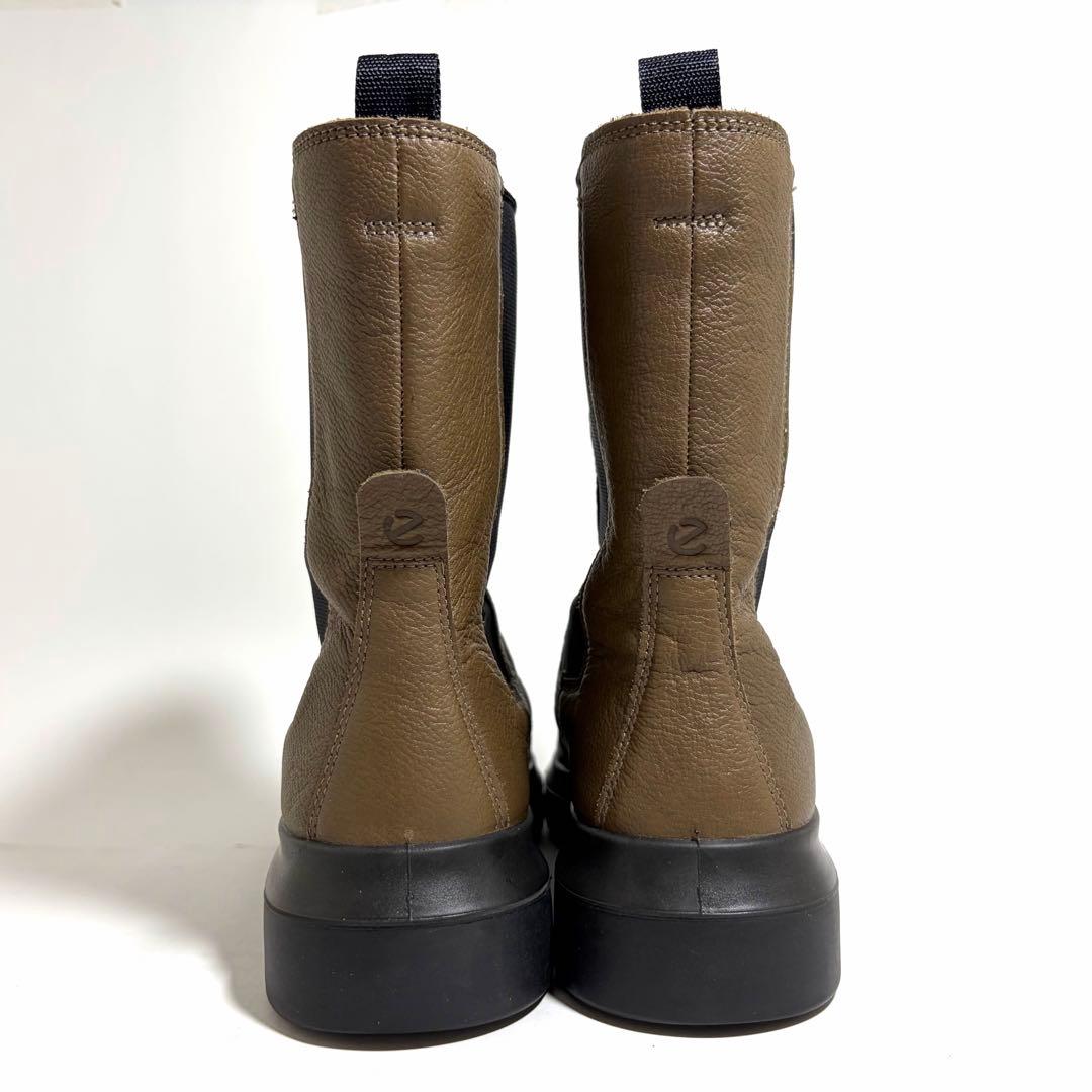 極美品☆ecco エコー サイドゴアブーツ レザー 本革 37 23.5cm