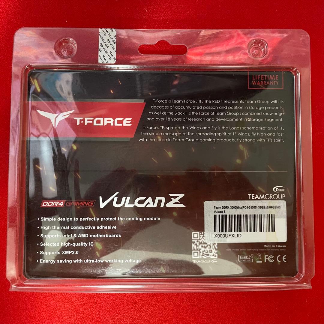 p*e様 TEAMGROUP Vulcan Z 64GB DDR4 3000MH