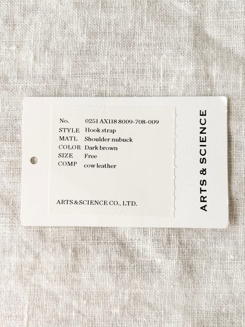 ARTS&SCIENCE/アーツアンドサイエンス フックストラップ 新品未使用