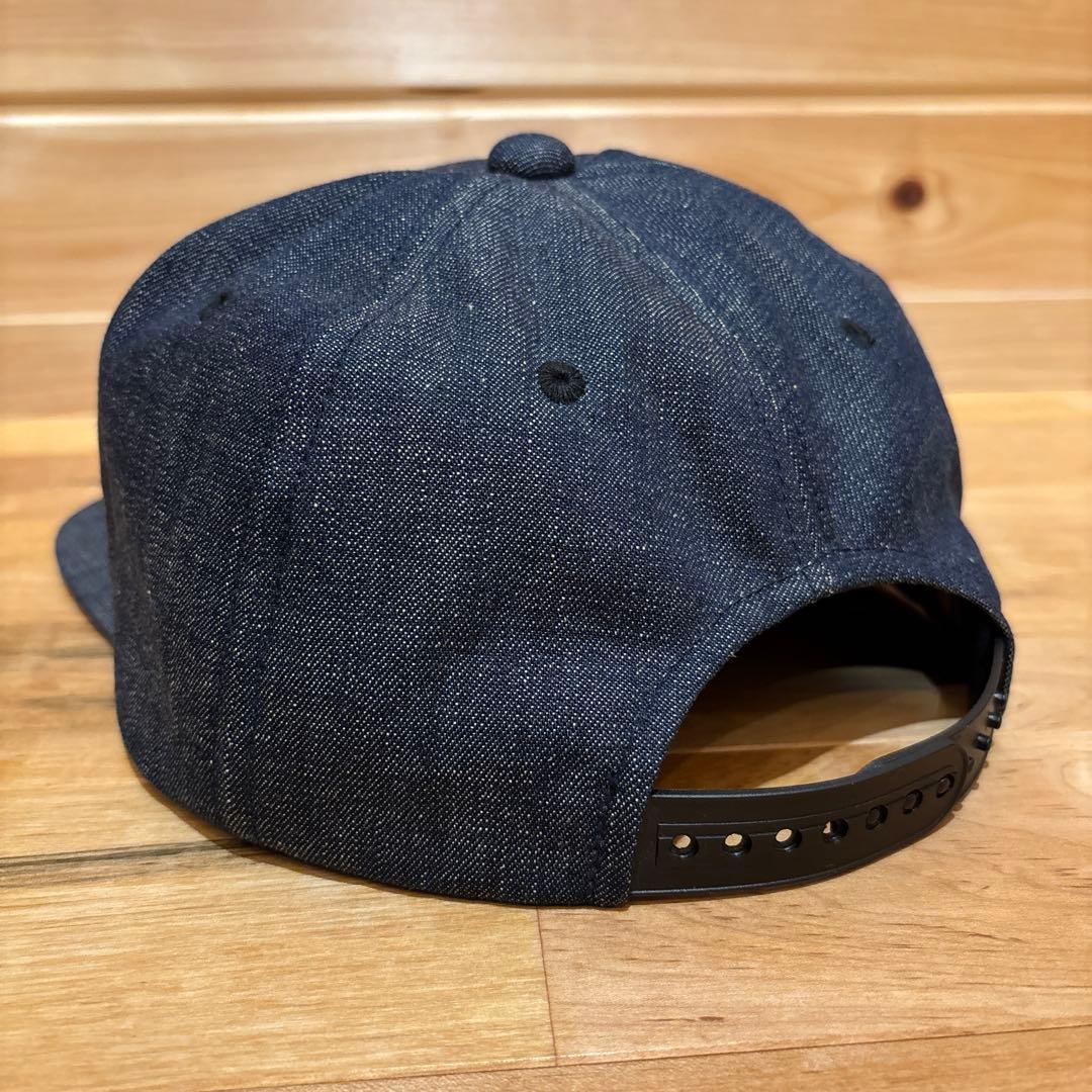 桃太郎ジーンズ☆MJ（黒刺繍）★デニムキャップ