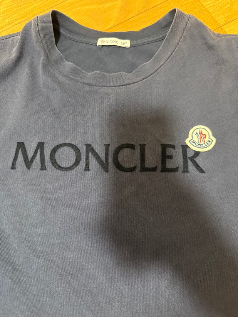 MONCLER ネイビー Tシャツ 100%コットン
