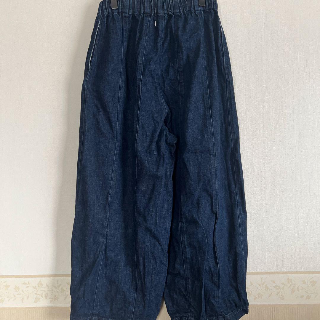 SETTO バルーンデニム　パラシュートパンツ　FREE 総ゴム　倉敷デニム