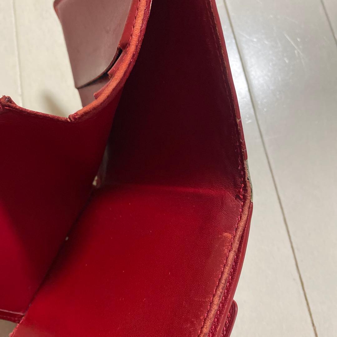 値下げ！Louis Vuitton 二つ折り財布 赤