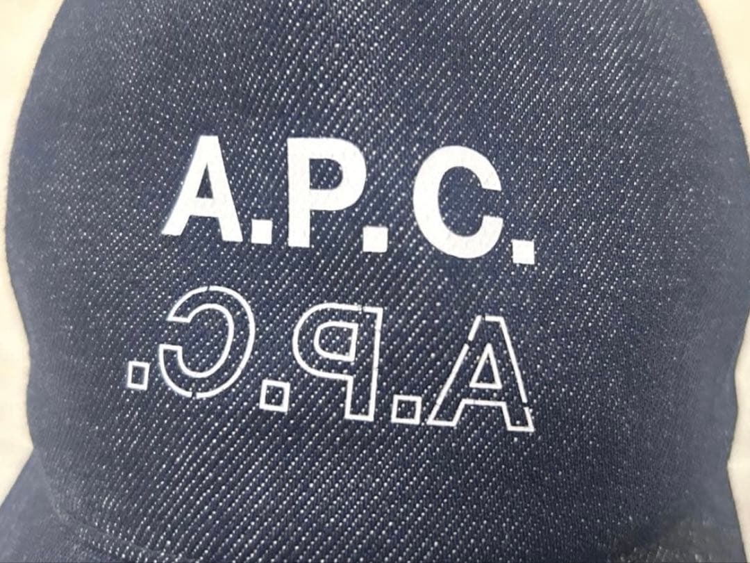 【希少✨】A.P.C. (アーペーセー)2ロゴ キャップ インディゴ