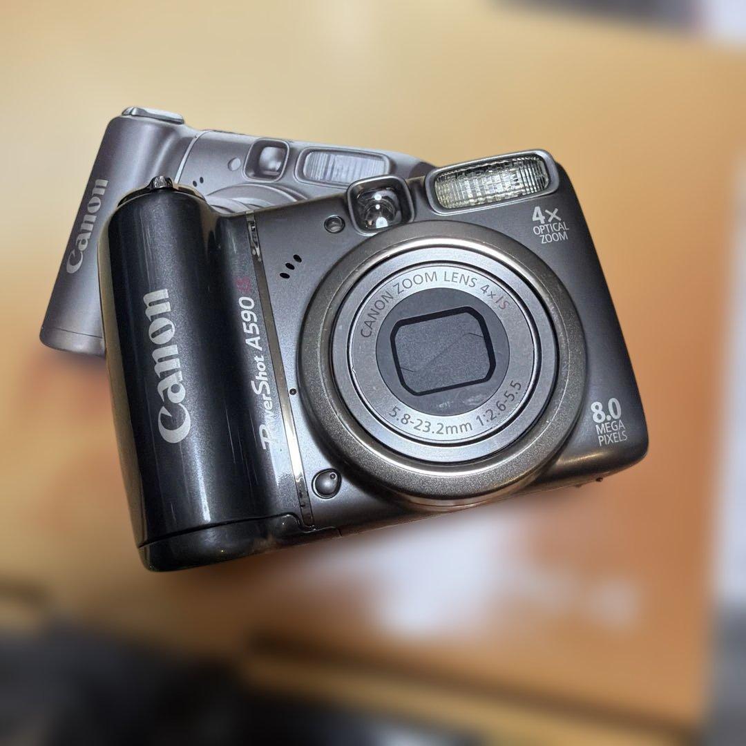美品 名機 平成レトロ 元箱付き Canon PowerShot A590 is