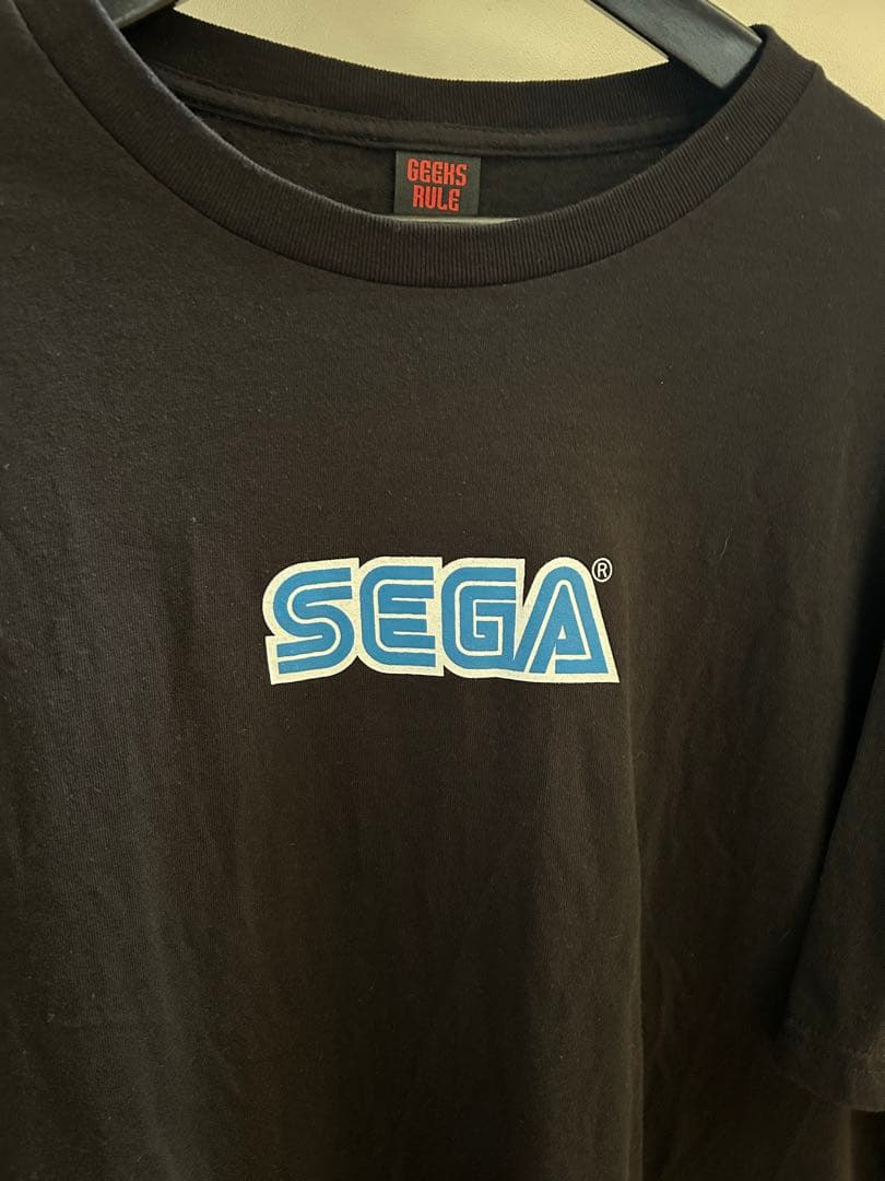 GEEKS RULE SEGA COMPANY LOGO TEE 黒XXL
