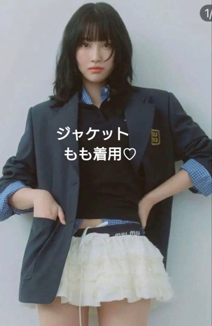 MIU MIU ロゴジャケット 36サイズ 未使用に近い momo着用