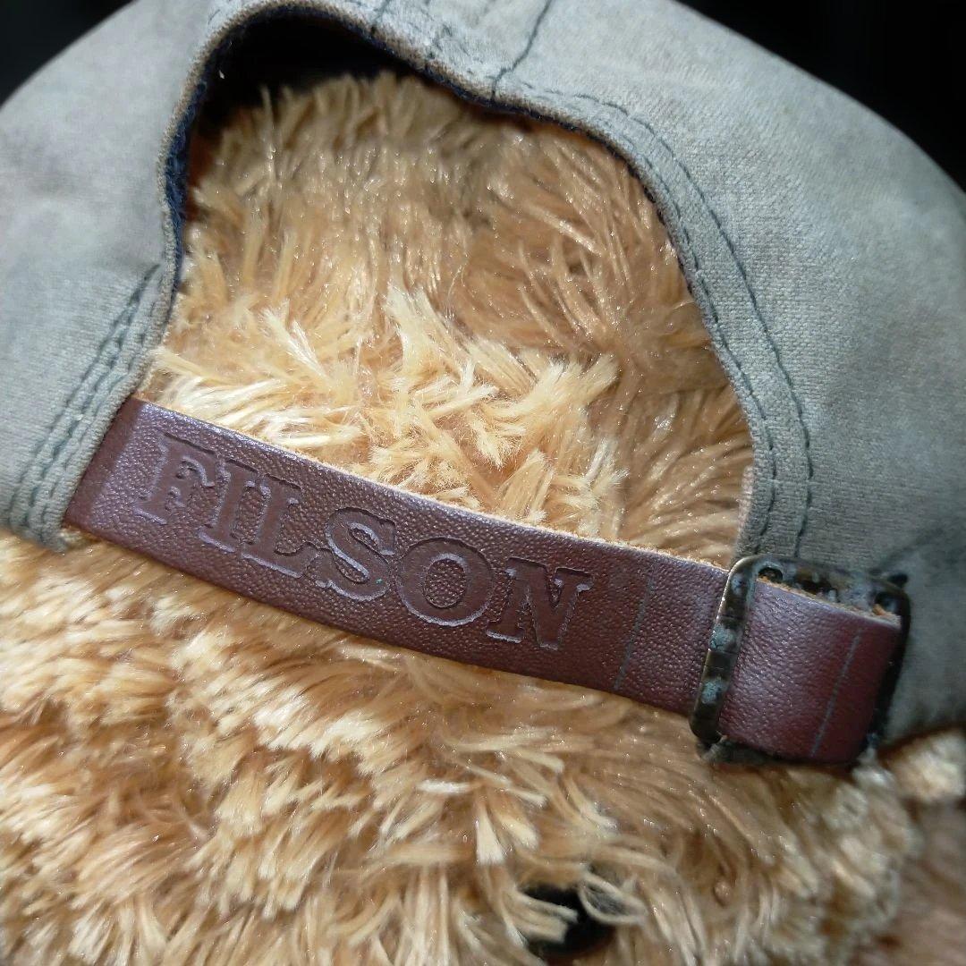 FILSON 釣り刺繍キャップ ベージュ