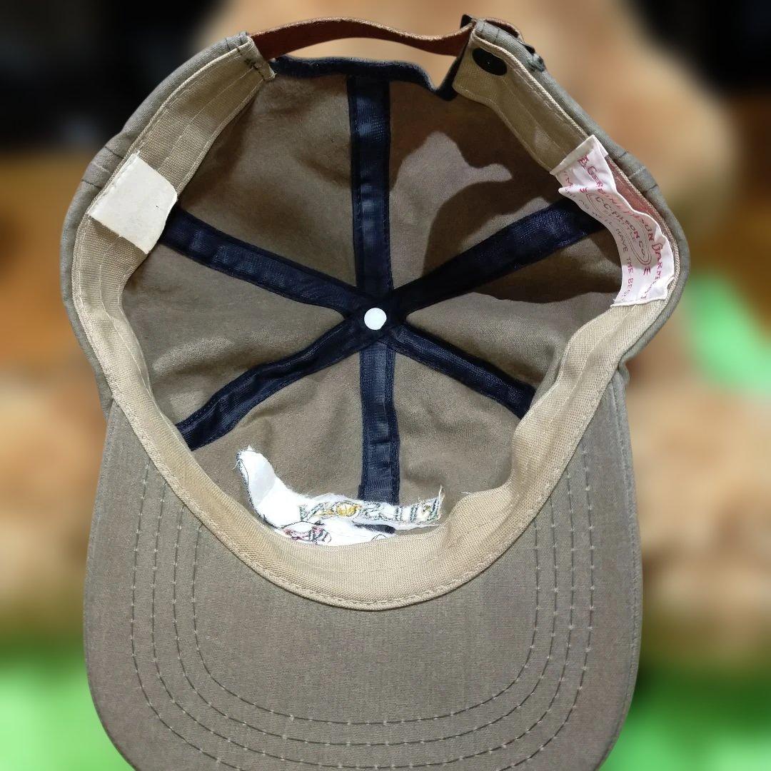 FILSON 釣り刺繍キャップ ベージュ