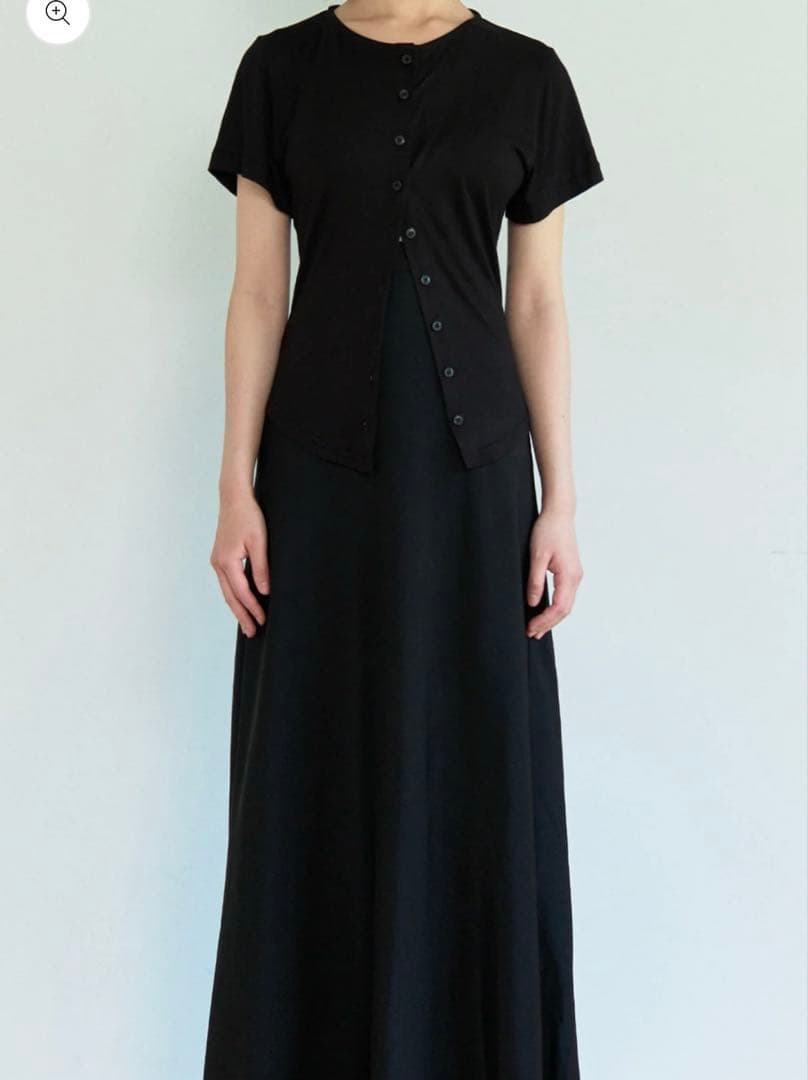 トップス commesi Cardigan Tee (Black)