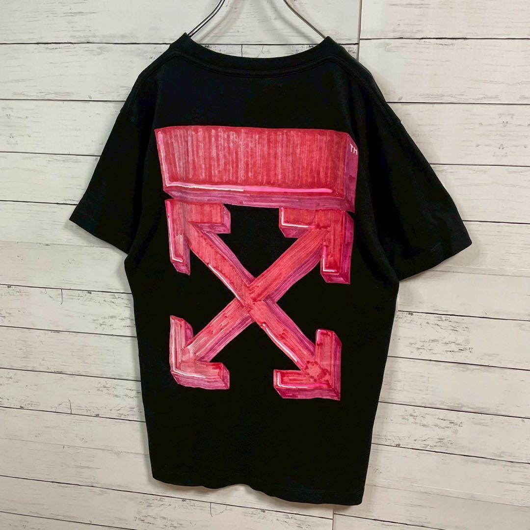1【即完売モデル】オフホワイト☆マーカー クロスアロー Tシャツ☆即完 197