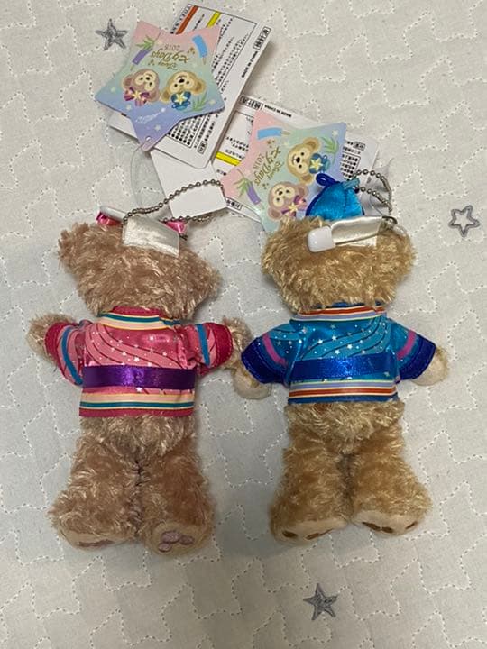 ダッフィー シェリーメイ ぬいぐるみバッジ　ディズニー七夕2018