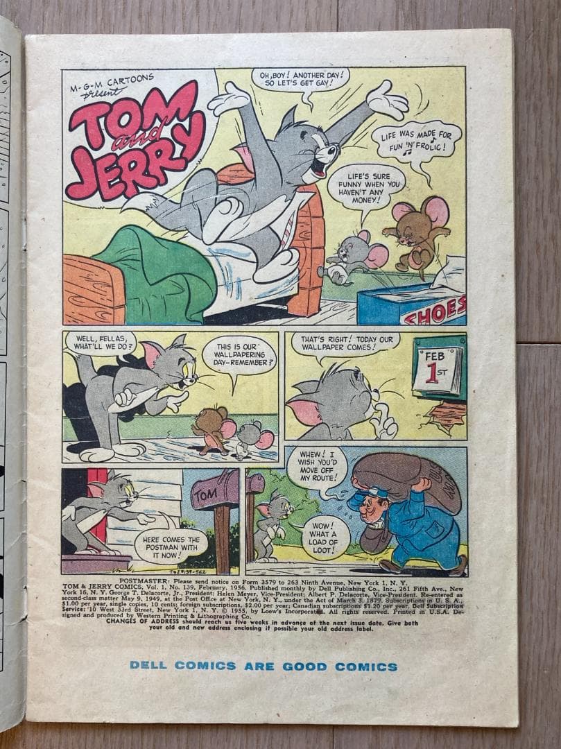 1956年 アメリカンコミック トムとジェリー コミックス #139アメコミ