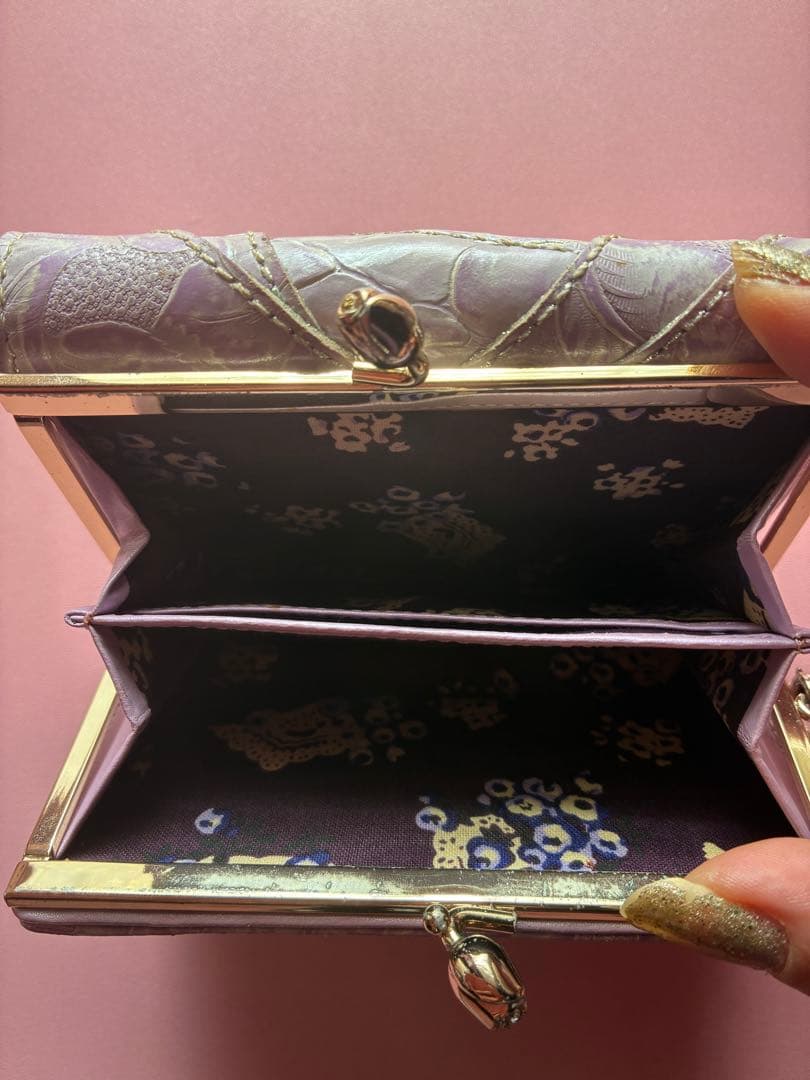 『美品』ANNA SUI 二つ折りがま口財布