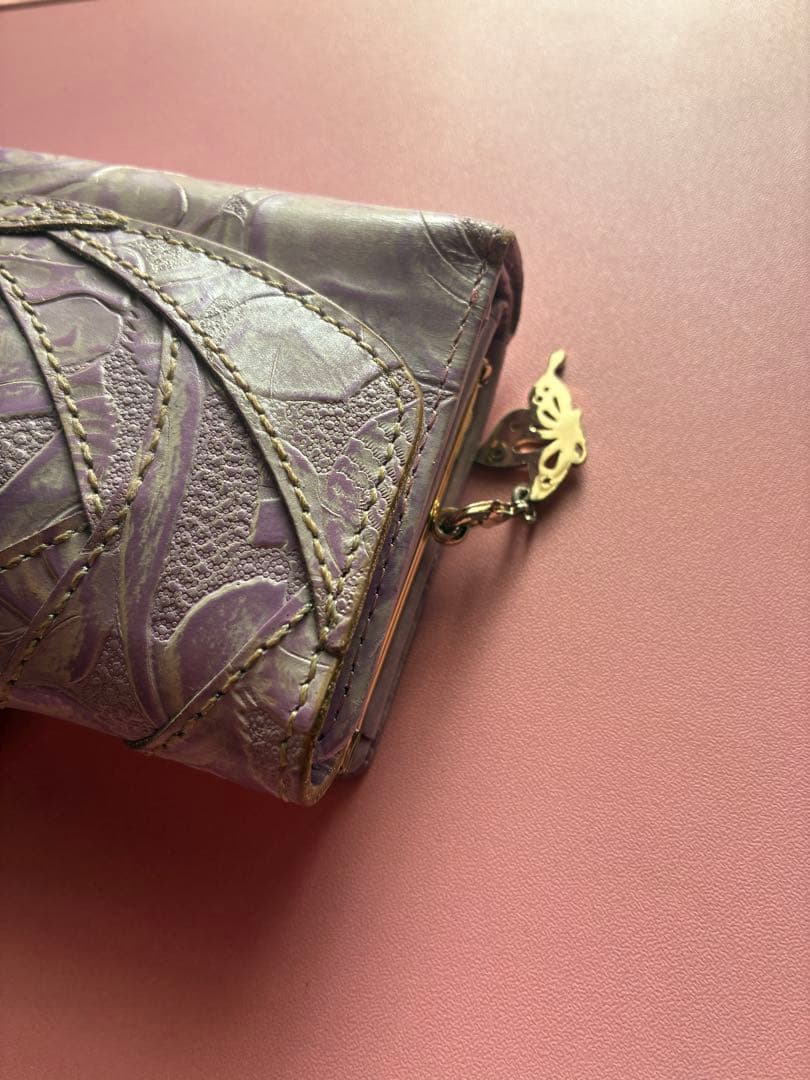 『美品』ANNA SUI 二つ折りがま口財布
