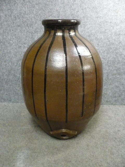 丹波焼 縞壷 [B31528]