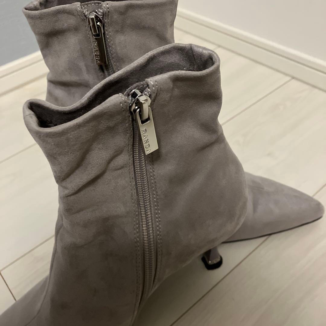 ランダ　スウェードショートブーツ