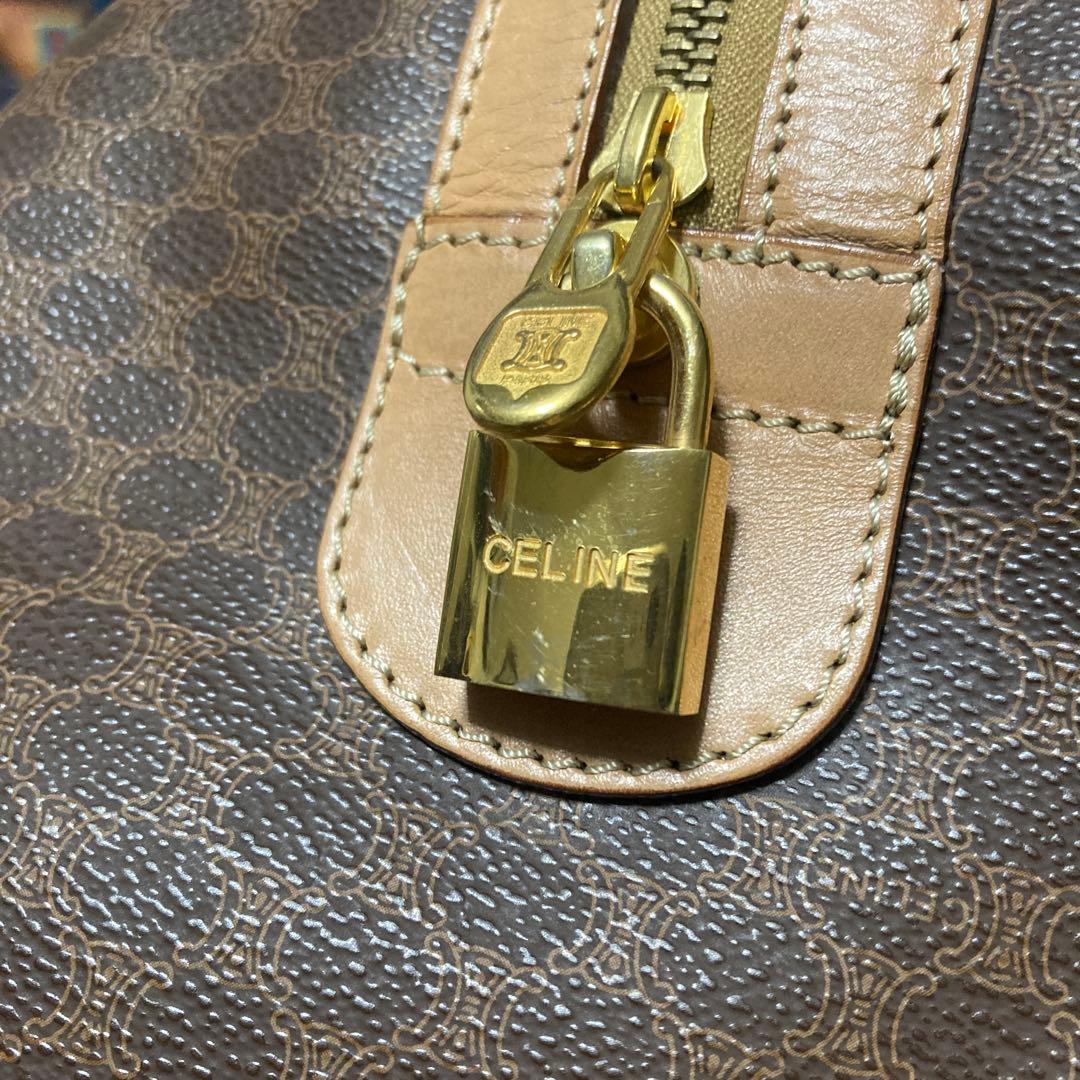 CELINE セリーヌ マカダム ボストンバッグ JM13 南京錠付