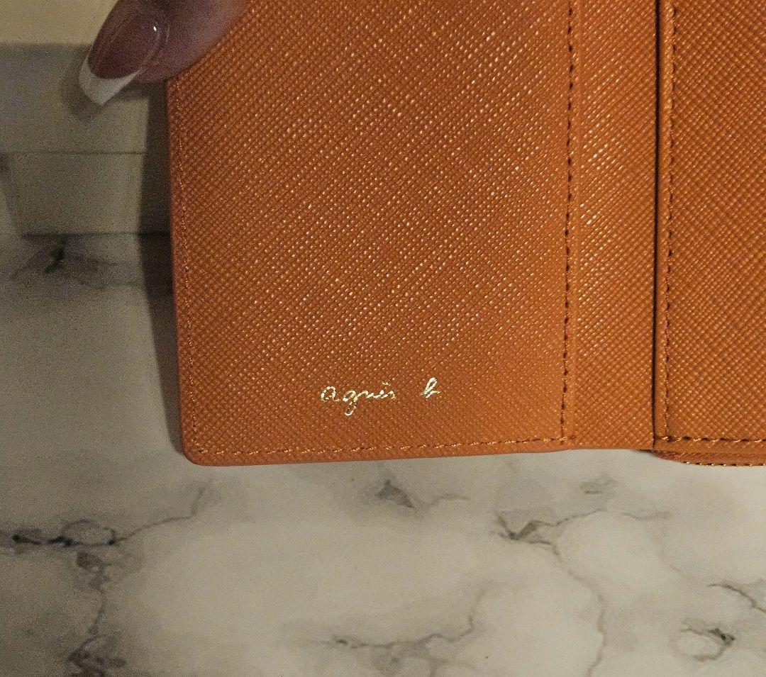 新品未使用✨agnès b. アニエスベーオレンジ 三つ折り財布 箱付き