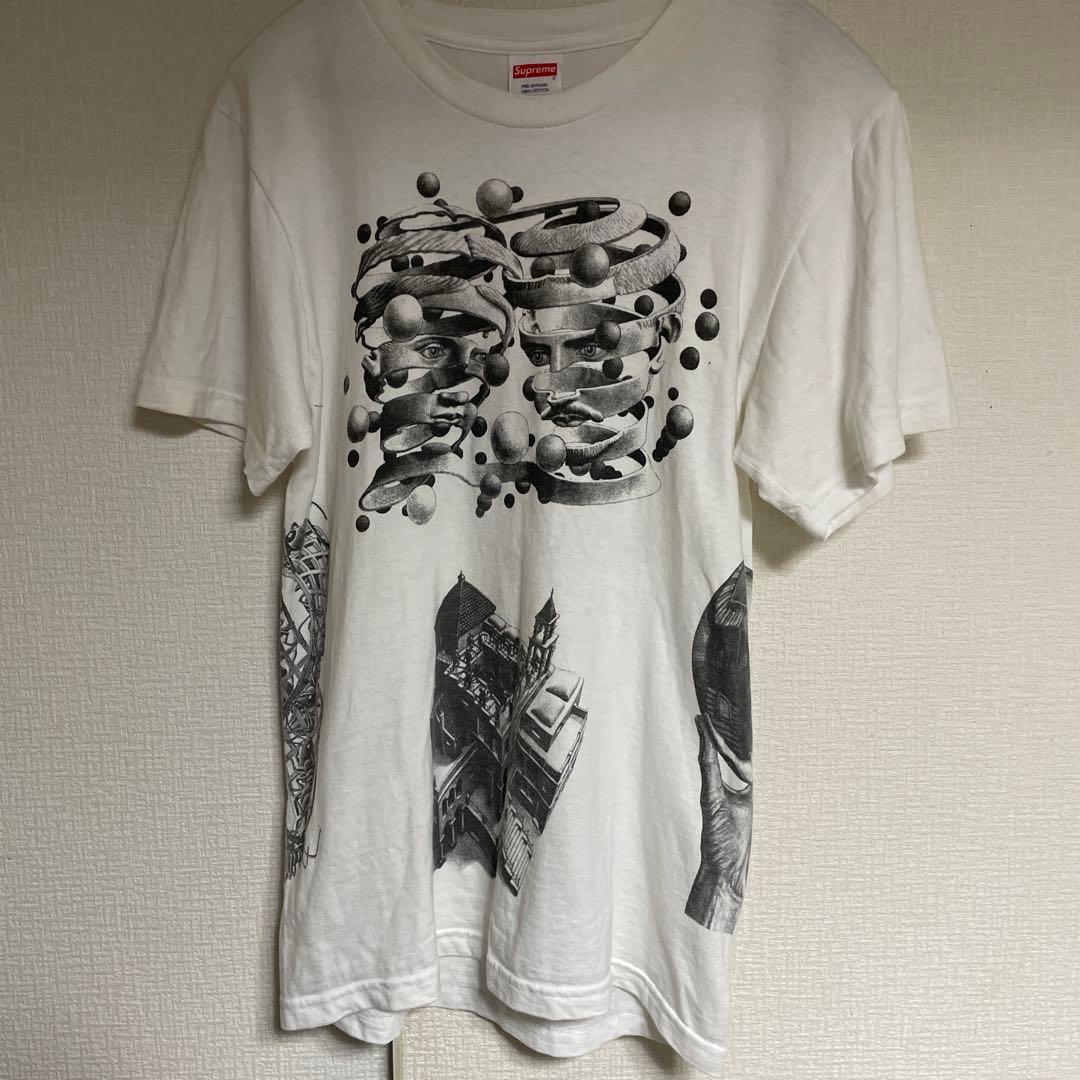 トップス Supreme M.C. Escher Collage Tee \"White\"