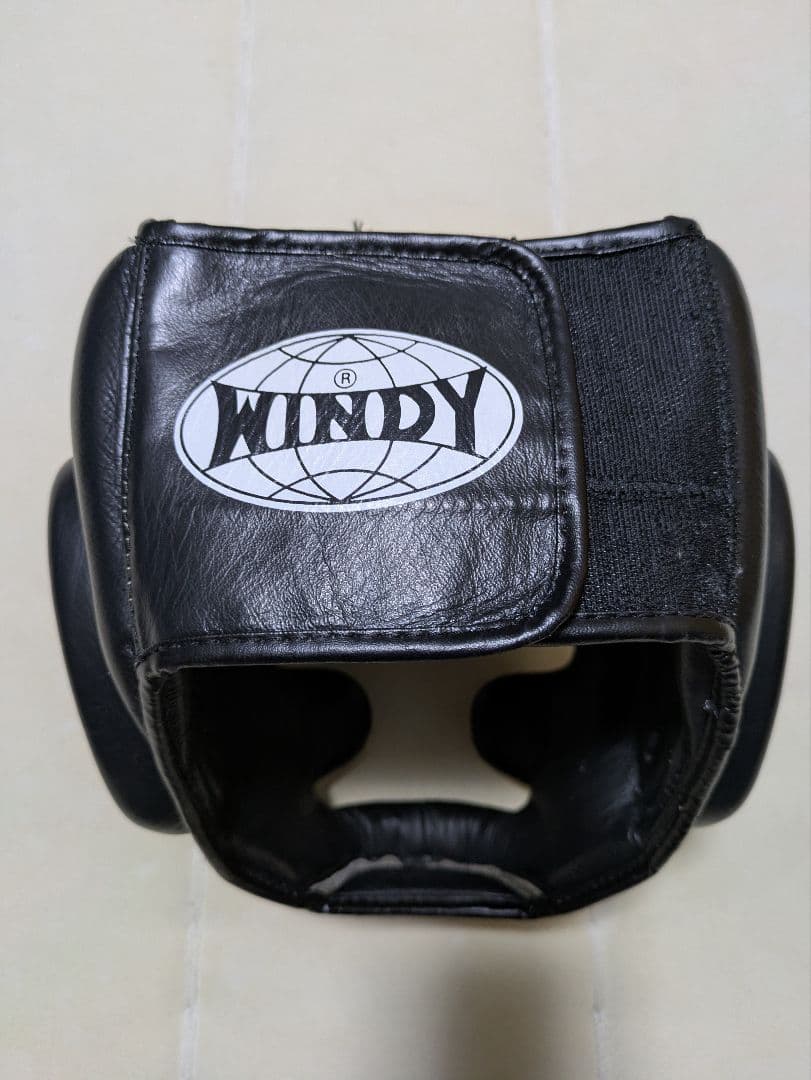 【数回使用の美品】WINDY 本革ヘッドギア M