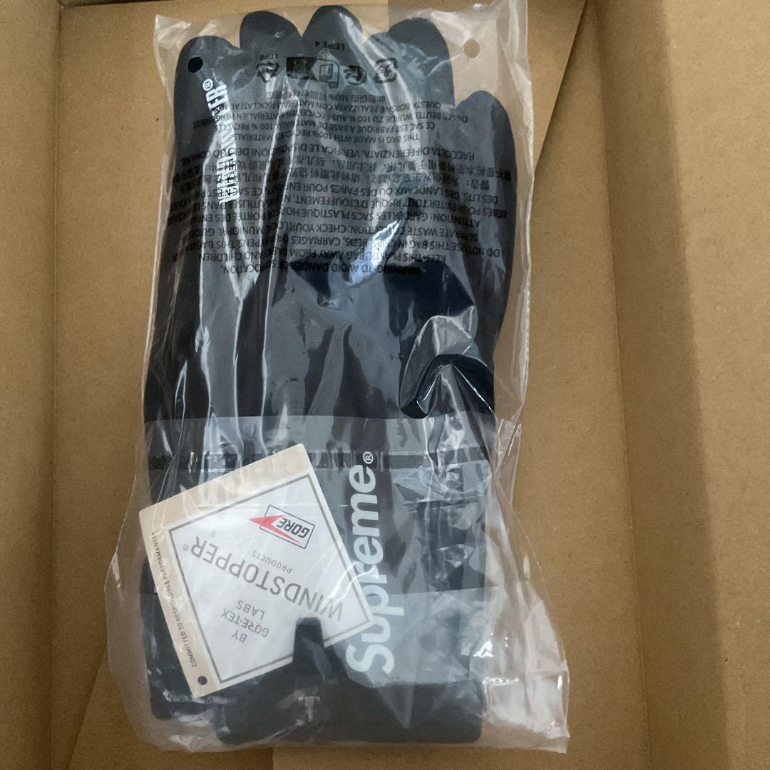 小物 Supreme Windstopper Zip Gloves Black XL