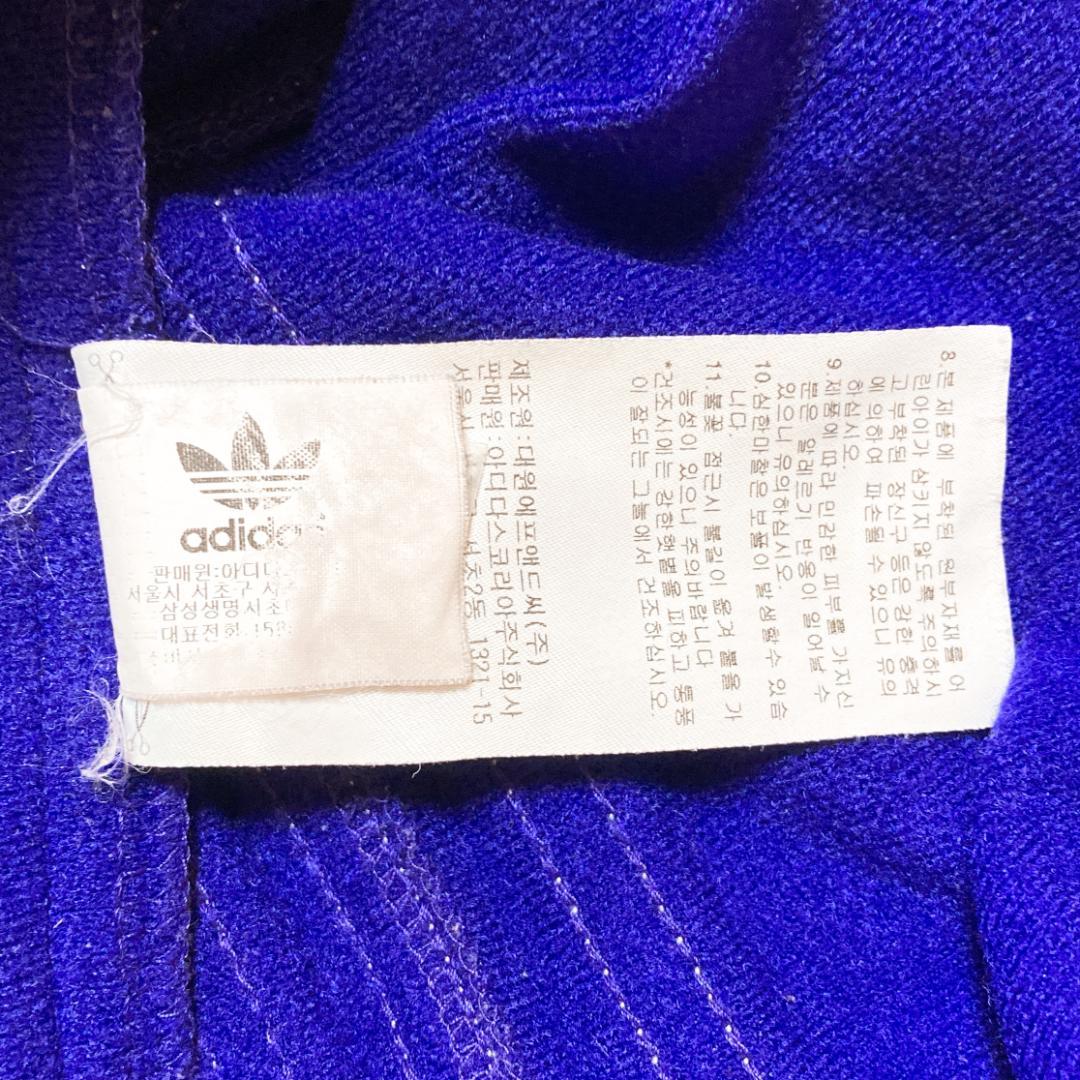 アディダス ジャージ トラックパンツ 裏起毛 紫 パープル 90　S