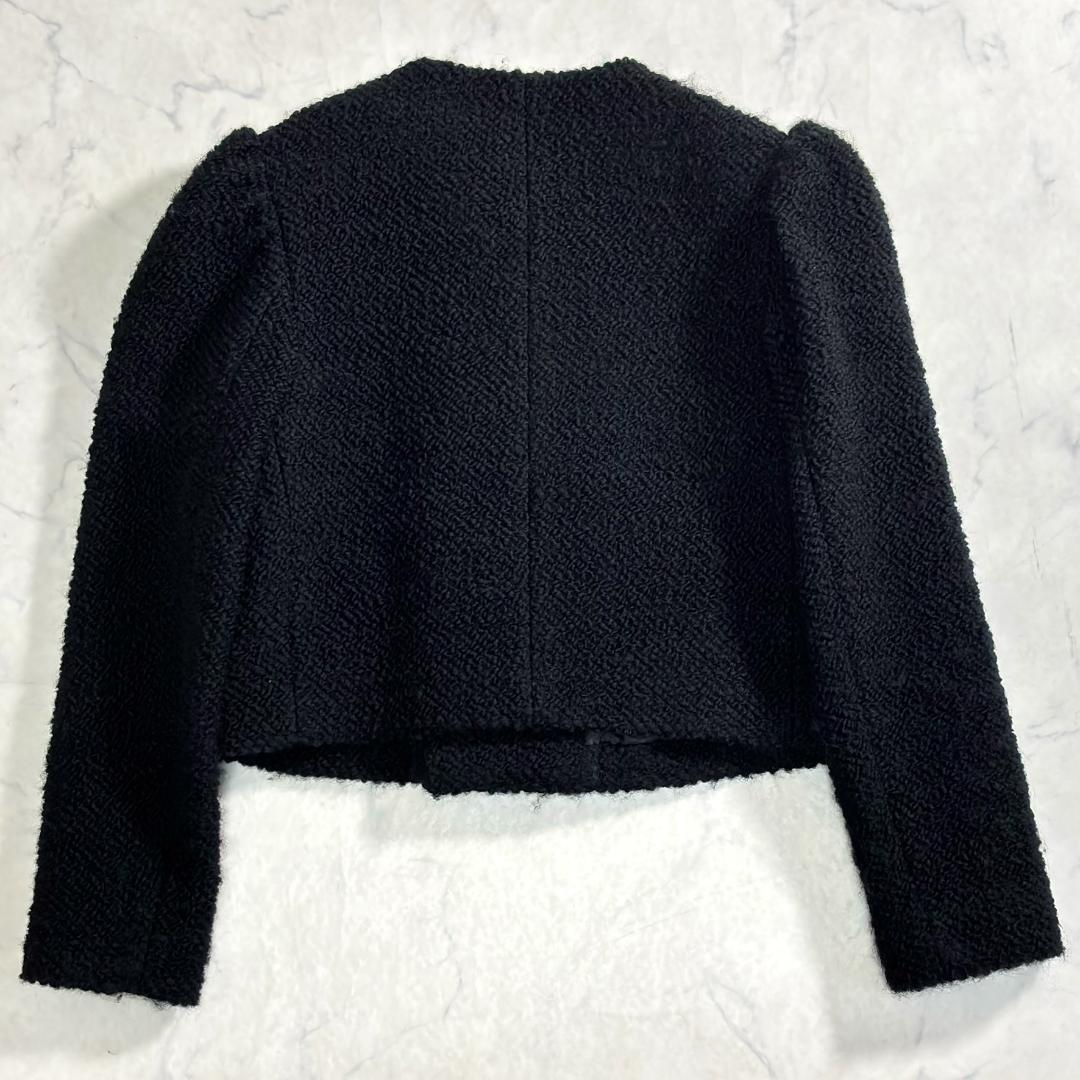 シーニュ cygne Mathis モコモコジャケット 金ボタン 黒 1 ta7