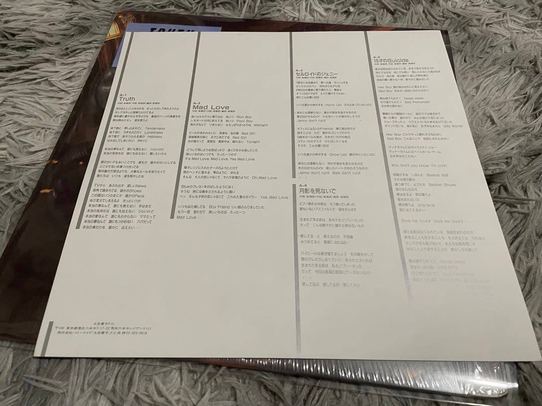 太田貴子 TRUTH トゥルース 見本盤LP