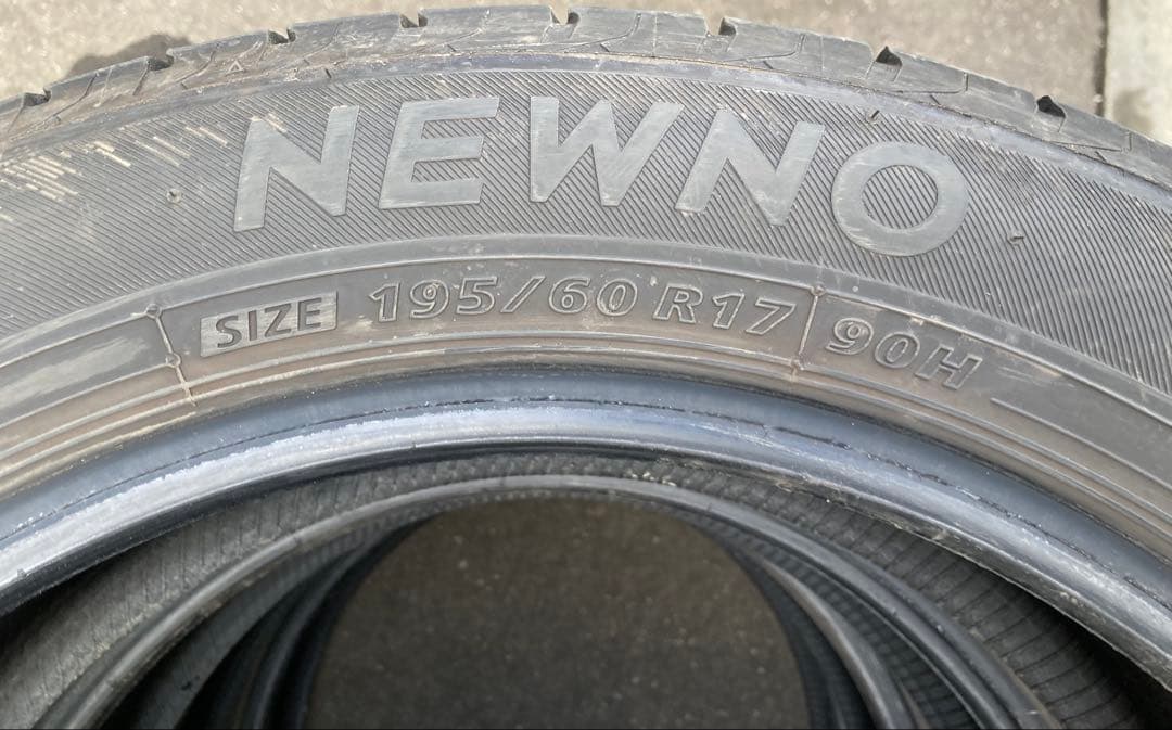 BRIDGESTONE 195/60R17 25年製 夏タイヤ【南-196 ②】