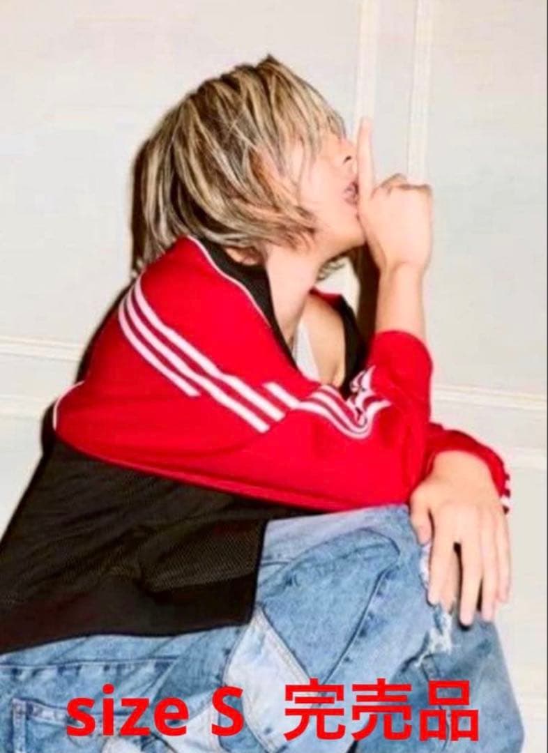 藤井風着用 adidas ルーズ メッシュ トラックトップ新品　Sサイズ