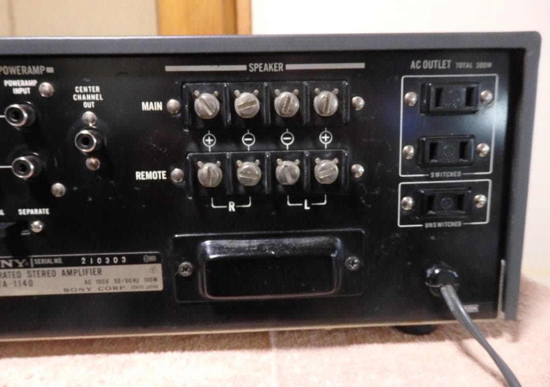 SONY インテグレーテッド プリメインアンプ 　TA-1140