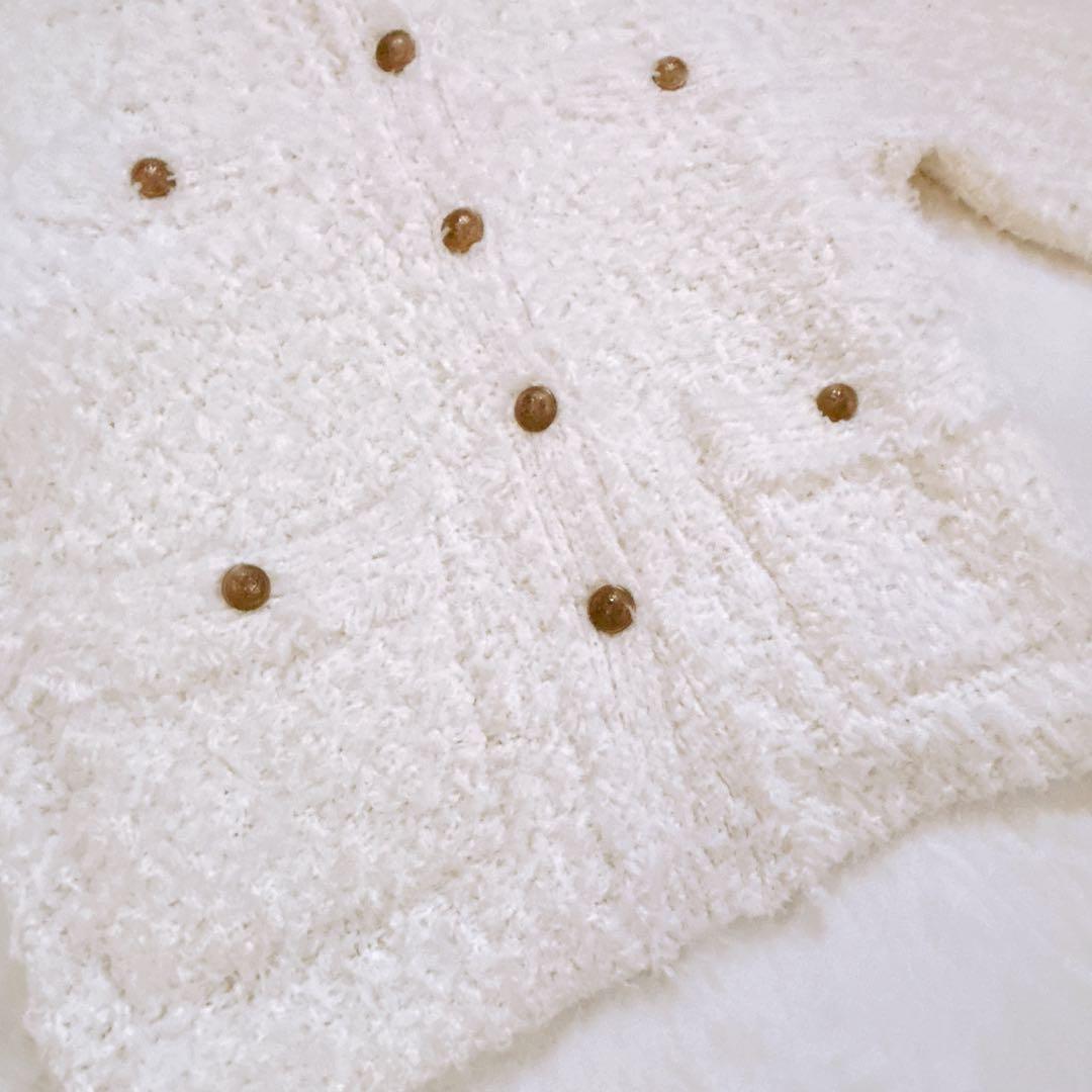 極美品♡BABYLONE バビロン ツイードニットジャケット ホワイト 25SS