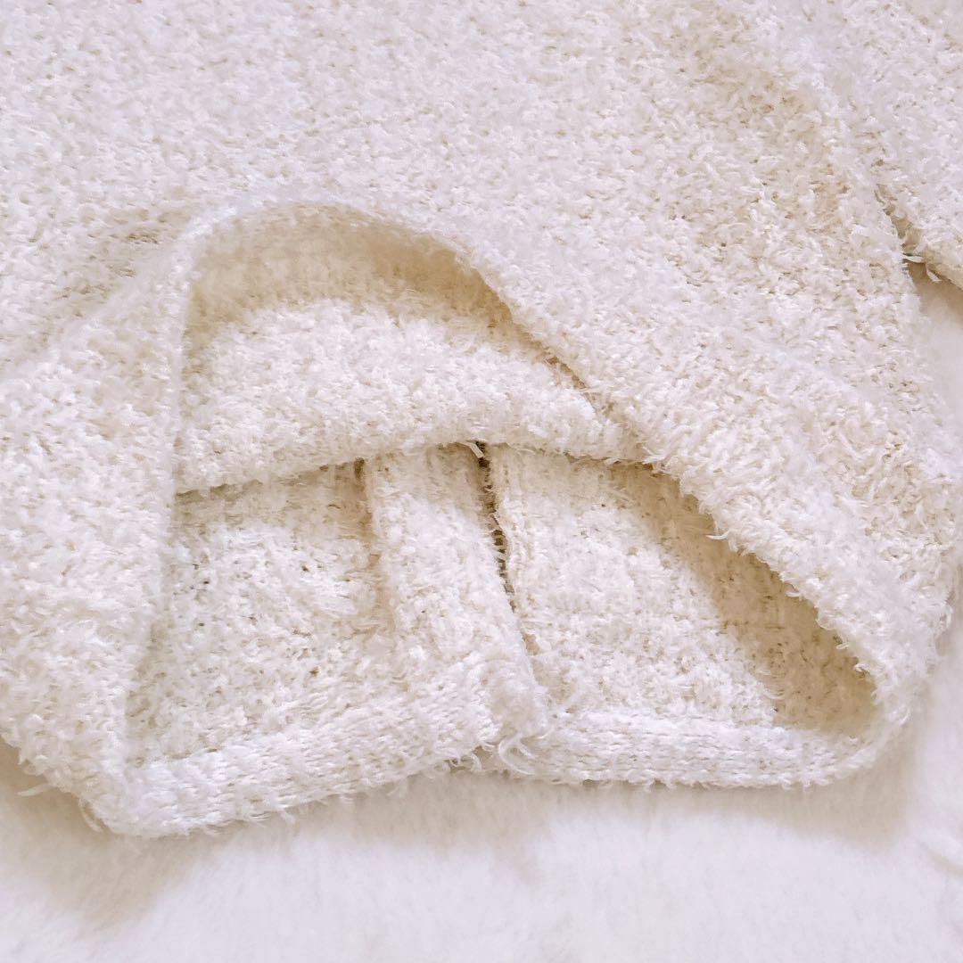 極美品♡BABYLONE バビロン ツイードニットジャケット ホワイト 25SS