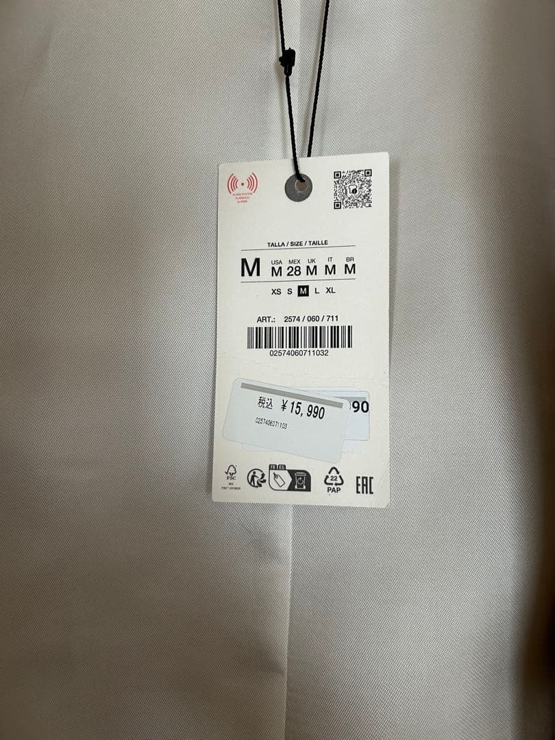ZARA ZWコレクション ショートトレンチコート M