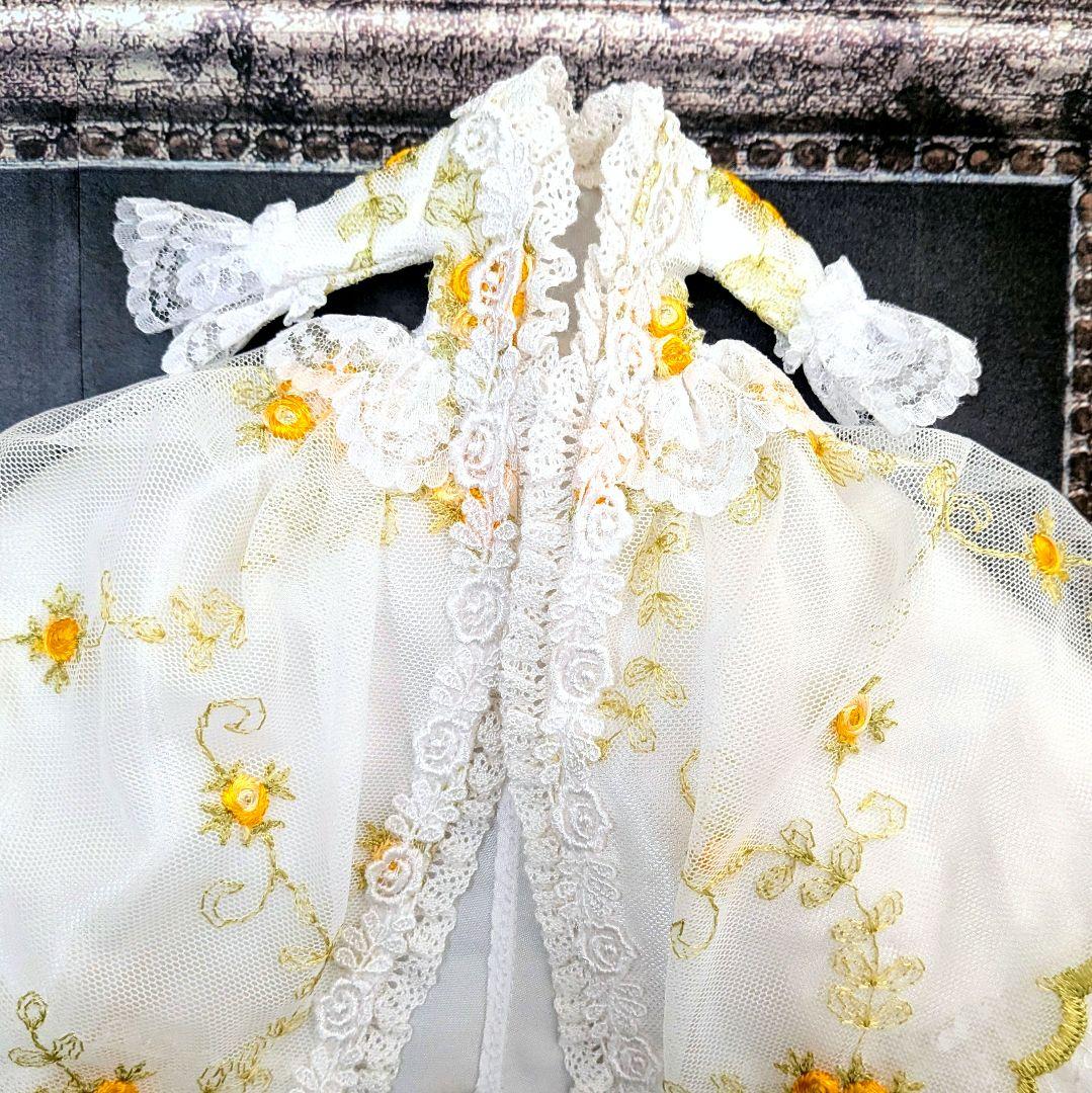 3　新品　作家様　リカちゃん　花柄刺繍　豪華　薔薇　ドール用　1/6