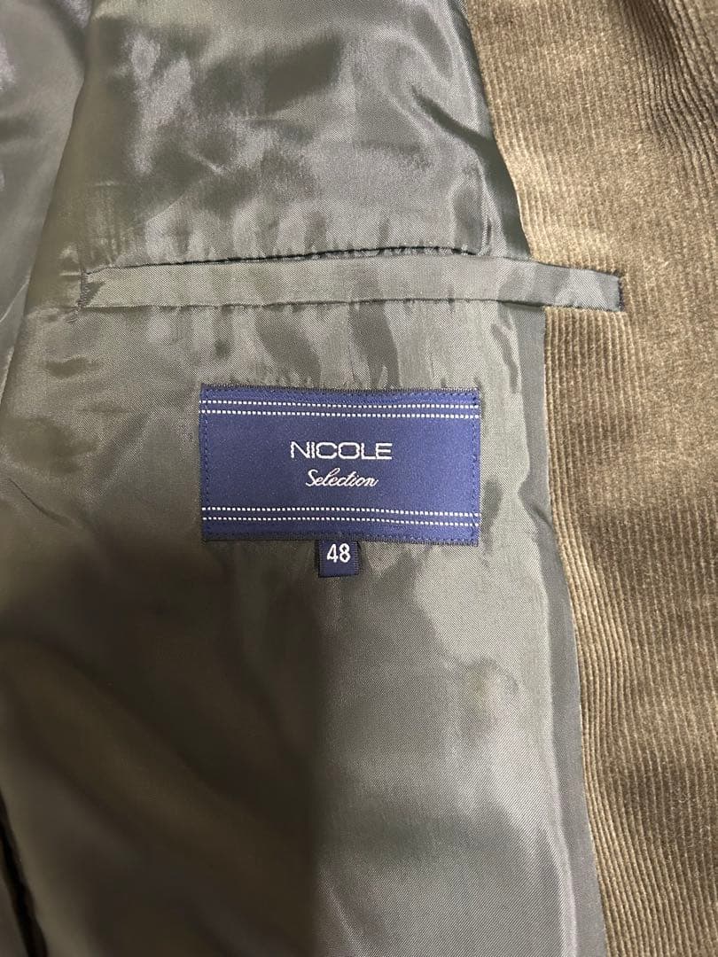 NICOLE テーラードジャケット スーツ コーデュロイ ニコル 48 L