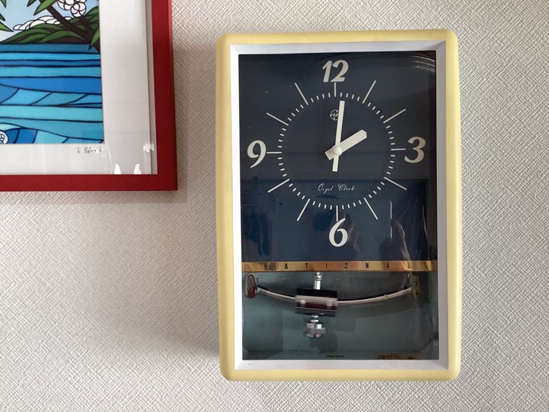 National (Panasonic)オルゴール時報　振り子時計　昭和30年代