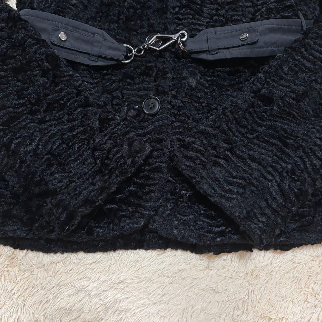 【希少】S MAX MARA ジャガード ブラック ベルト 44 大きいサイズ